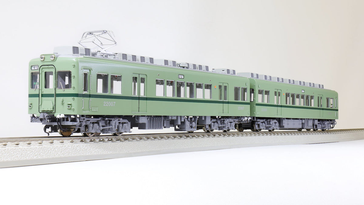 U-TRAINS 銚子電鉄 22000形 2両セット (1:80 16.5mm/HOゲージ 動力車あり) – 天賞堂オンラインストア