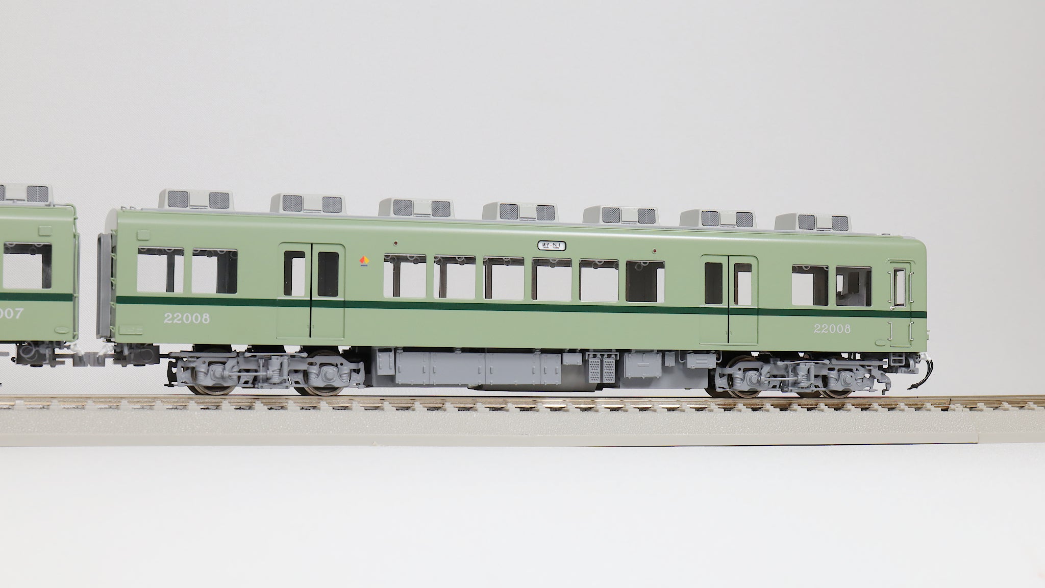 U-TRAINS 銚子電鉄 22000形 2両セット (1:80 16.5mm/HOゲージ 動力車あり)