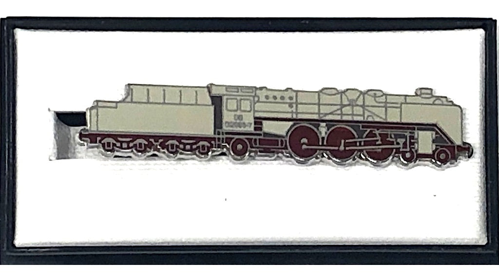 天賞堂 [94144-W] タイクリップ　ドイツ国鉄　01形蒸気機関車（白） (鉄道グッズ)