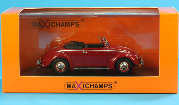 MINICHAMPS [940052131] フォルクスワーゲン ヘッブミュラー カブリオレ (1950)[Red] (1/43スケール ミニカー)